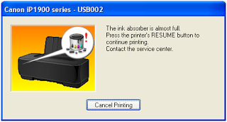 General service tool printer canon ip1980